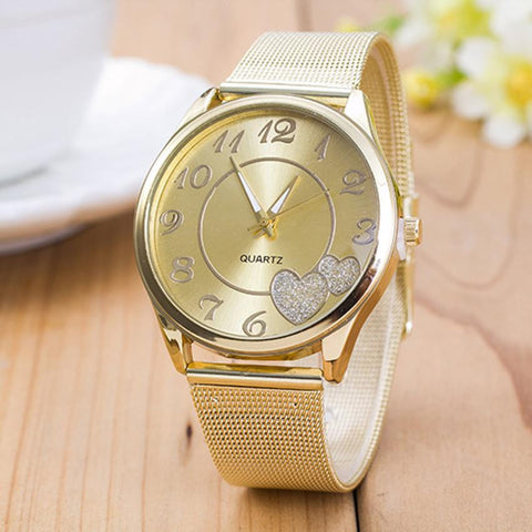 Luxury  Stainless Steel Gold Watches for Women