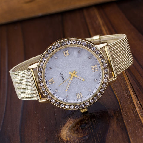 Luxury Rhinestone Crystal Bracelet Women's Watch