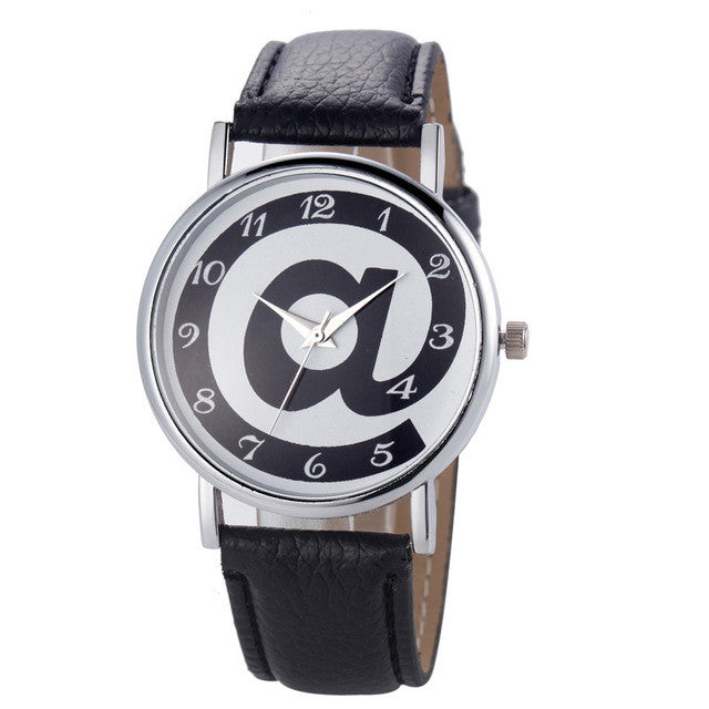 Genvivia Fashion Diamond Analog Leather Wrist Watch