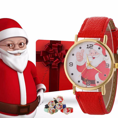 Creative  Santa Clause Pattern Women Watch
