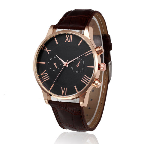 Fashion Leather Analog Quartz Wrist Watch