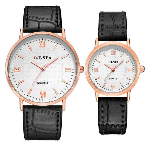 Luxury  Strap Quartz Wrist Watches for Couple
