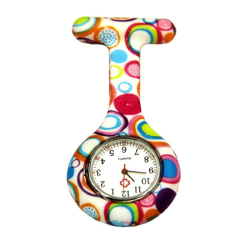 Colored Circles Hanging  Pendant  Pocket Watch
