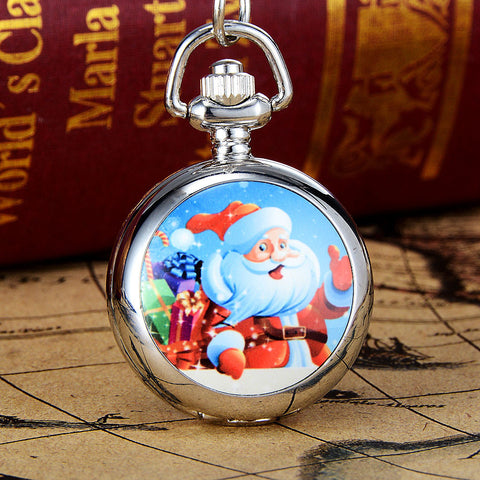 Christmas Vintage Style Pocket Chain Watch