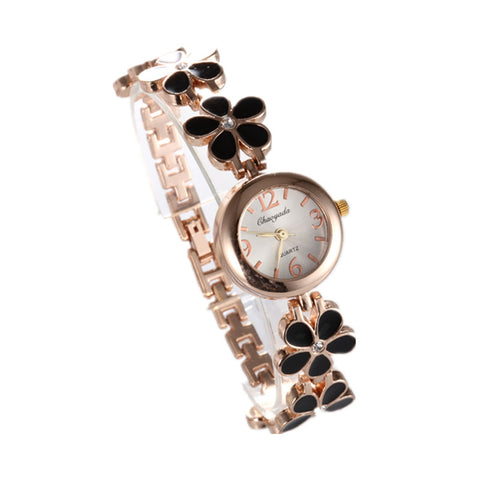 Luxury Crystal Flower Women's  Bracelet Watch