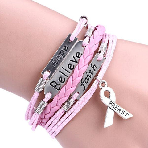Believe and Faith - Show Support Breast Cancer Awareness Jewelry
