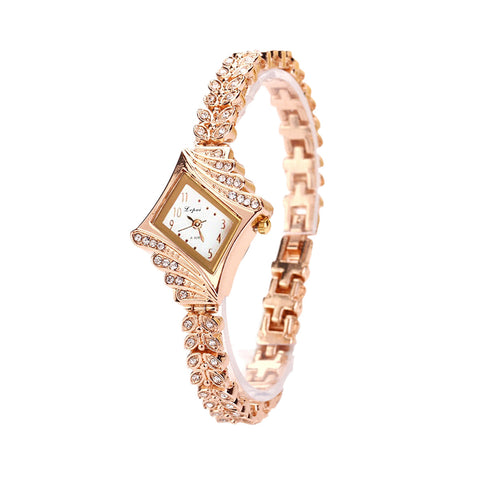 Quartz Rhinestone Crystal Wrist Watch for Women
