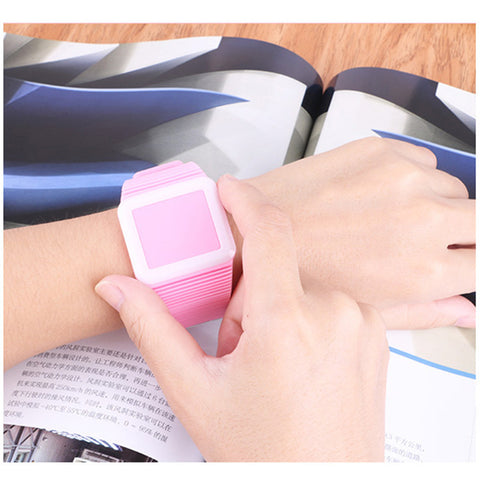 Digital LED Silicone  Bracelet Wristwatch For Children