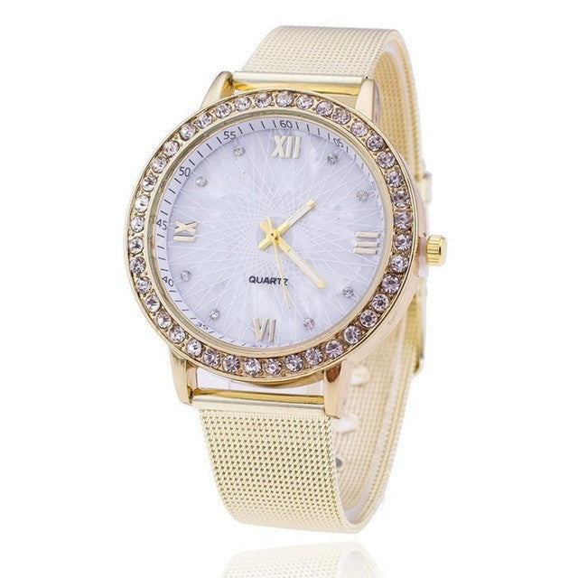Luxury Rhinestone Crystal Bracelet Women's Watch