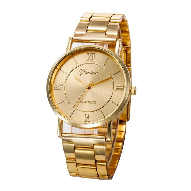 Quartz Stainless Steel Analog Wrist Watch