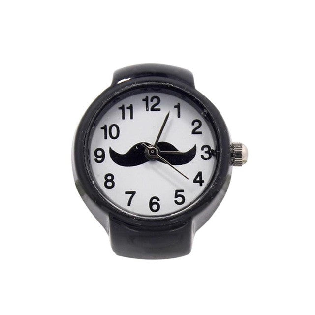 Fashion  Ring Watch Dial Quartz Analog