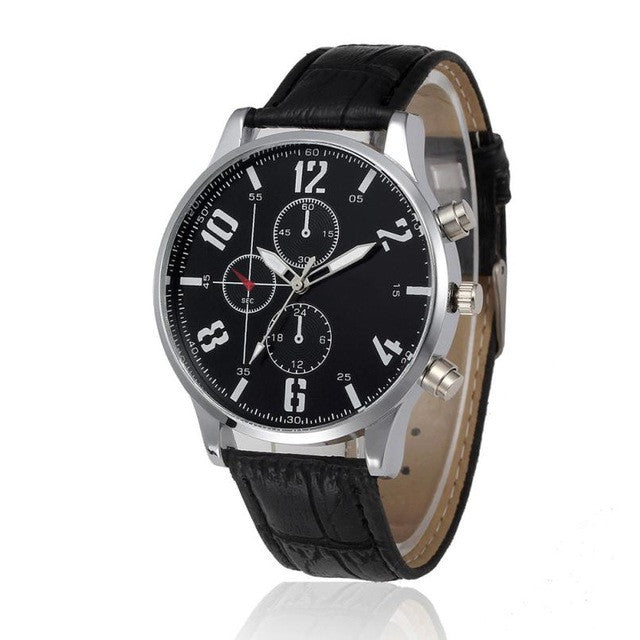 Luxury Brand  Casual Leather  Men's Watches