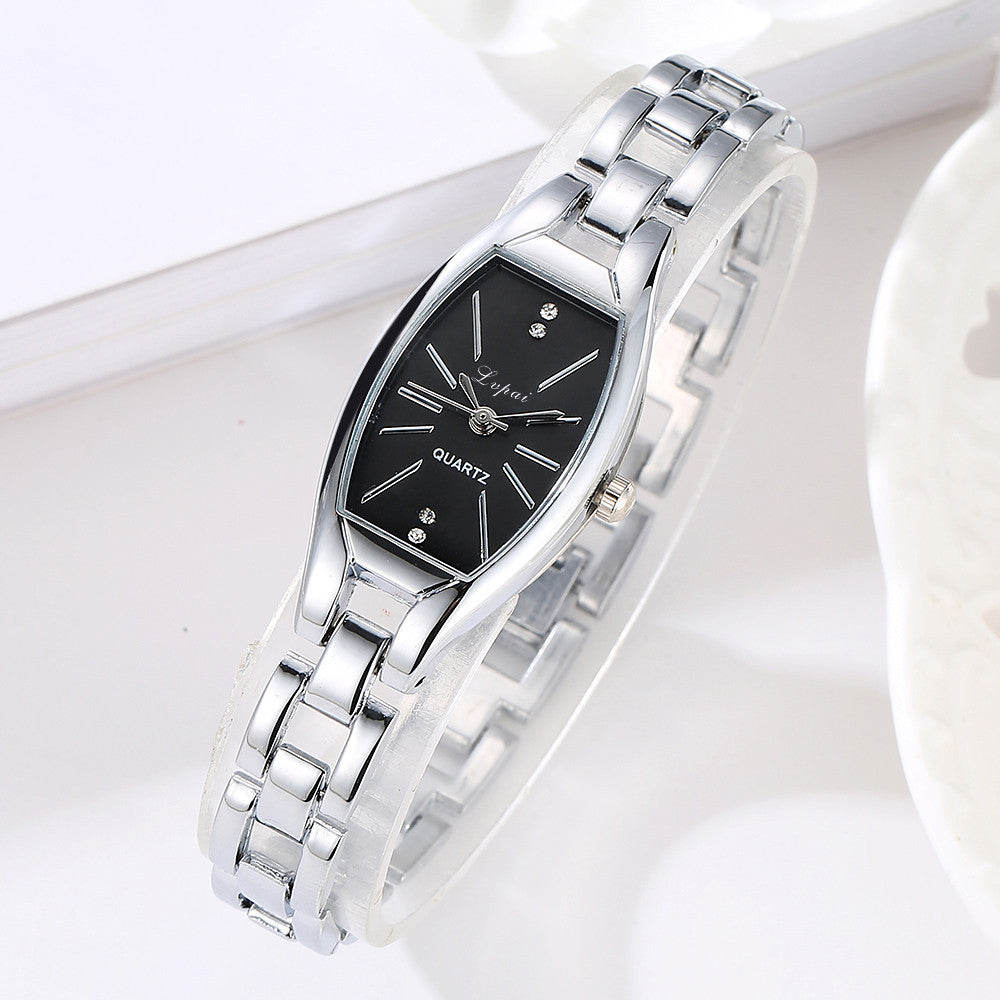 Fashion Ladies Women  Stainless Steel Rhinestone Quartz Wrist Watch